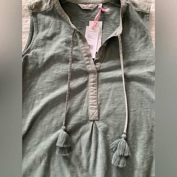 Vineyard Vines Garment-Dyed Surfside Cover-Up Sage Olive Size M - Picture 4 of 7